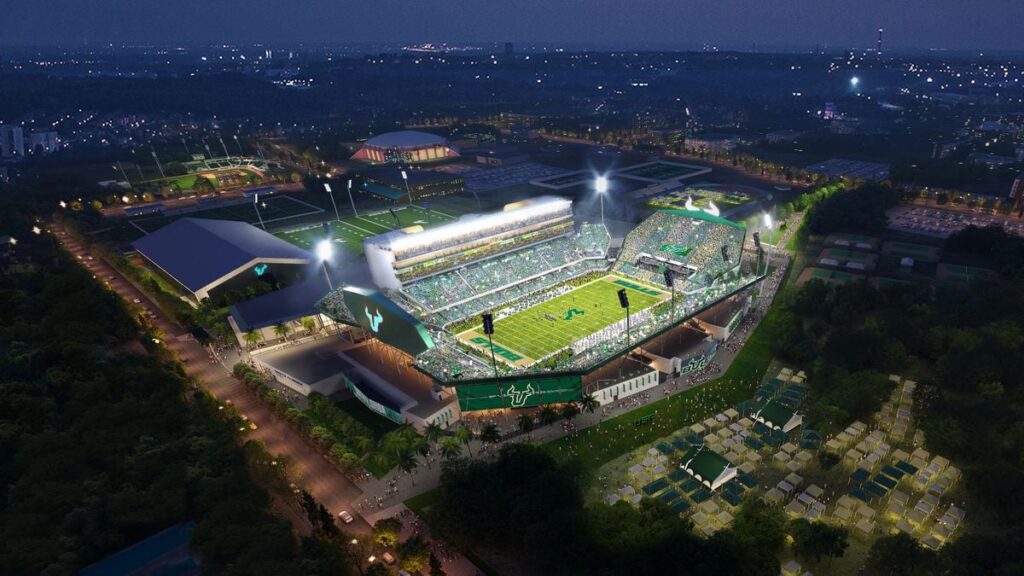 USF football stadium awarded construction contract, groundbreaking date